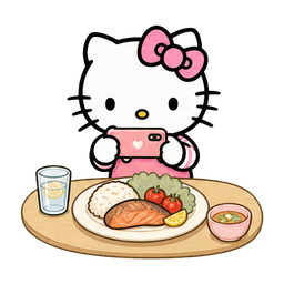 Kitty记录午餐