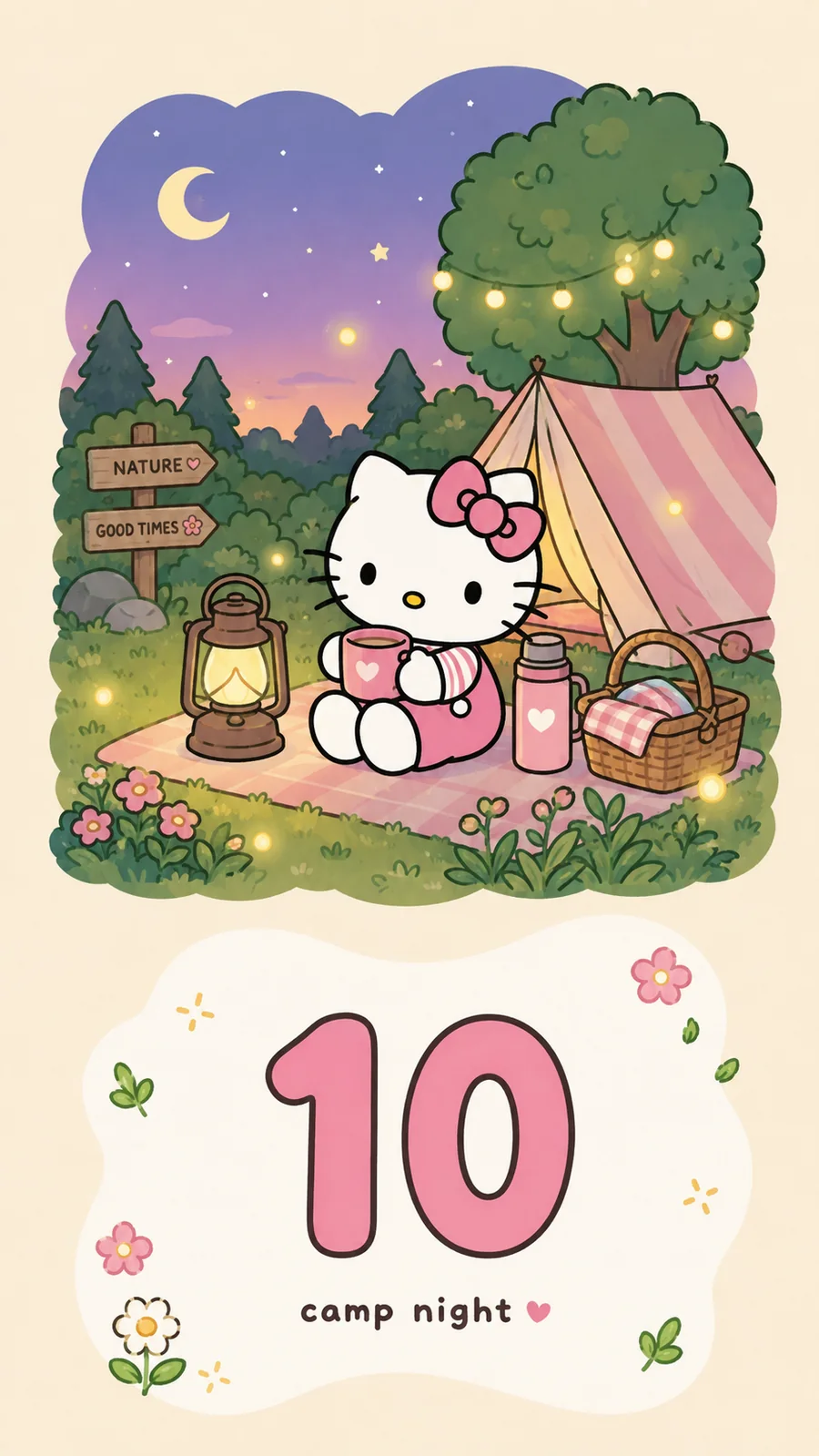 8月10日 Kitty 数字海报